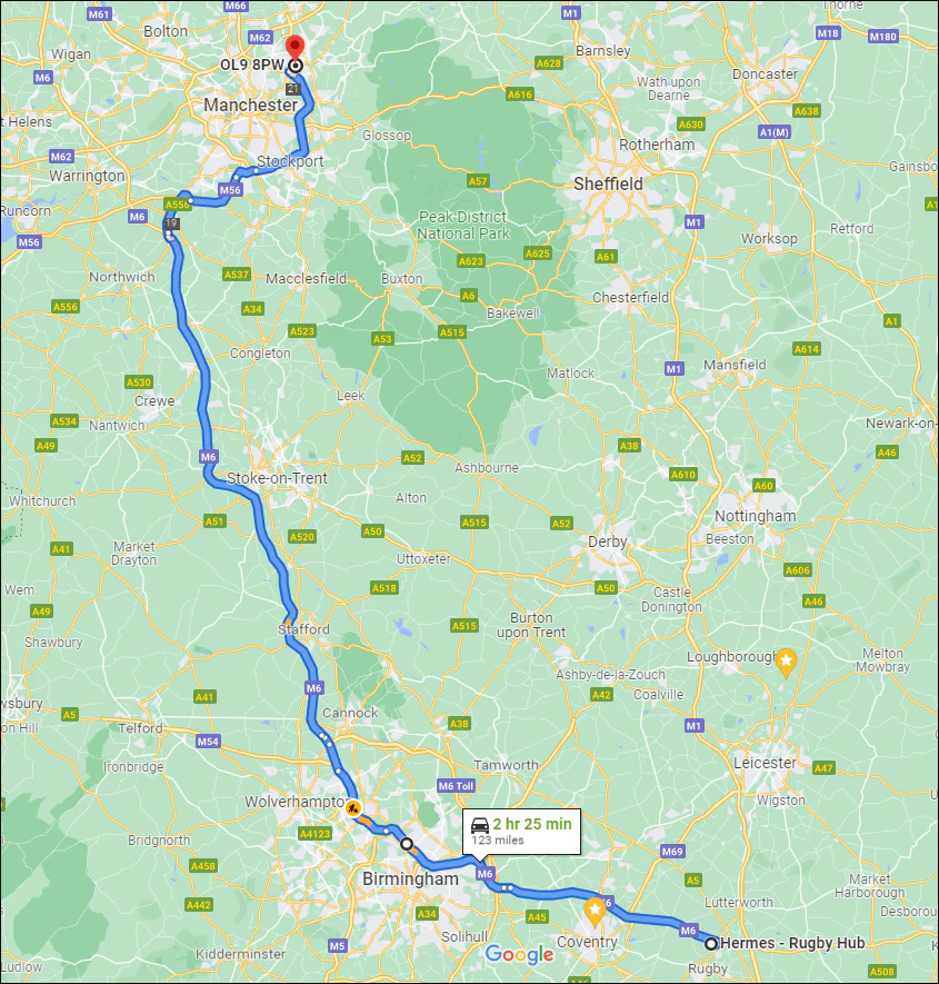 Asos Returns - Clipper map — photo 1